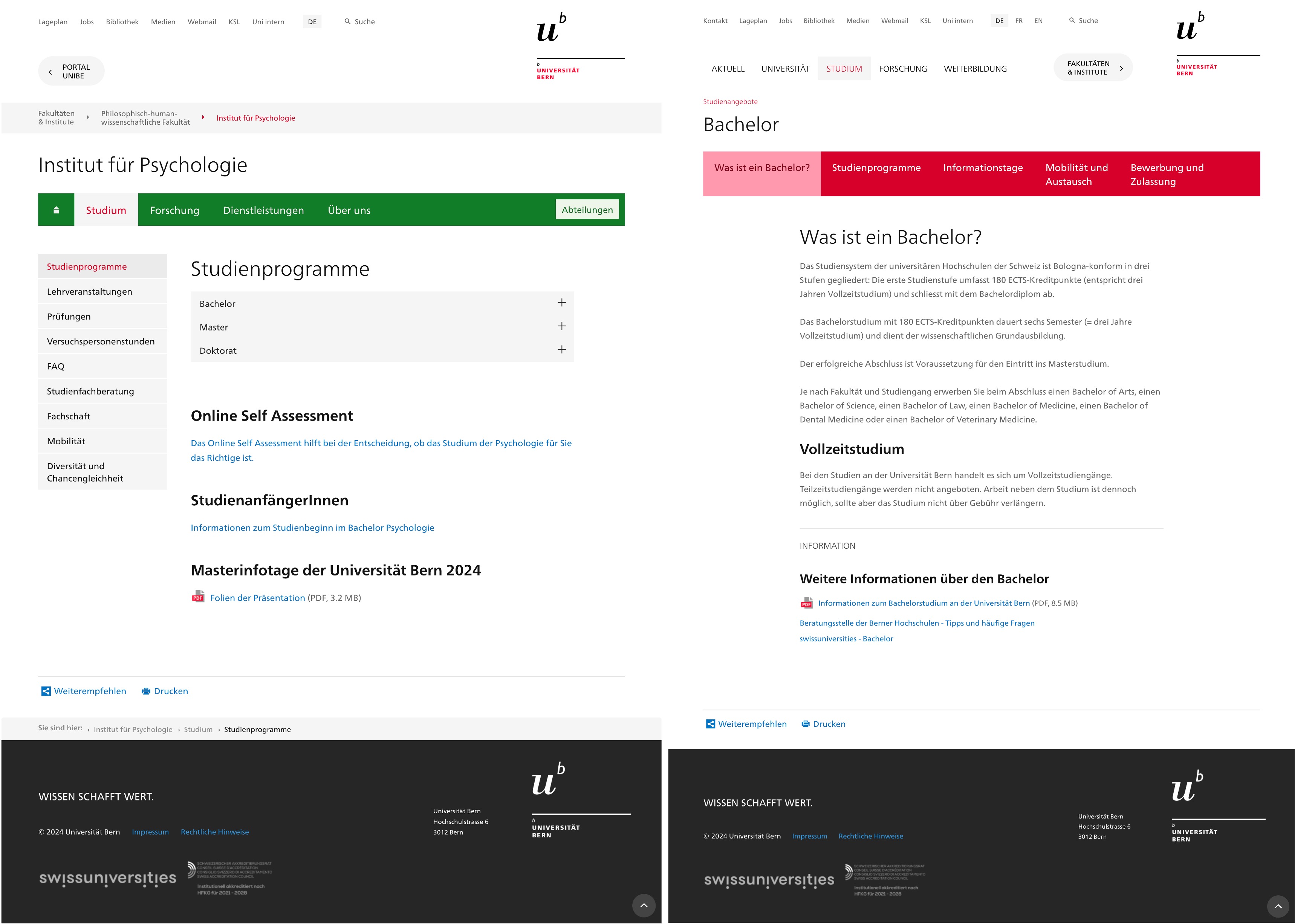 Beispiel für eine Standard-Detailseite