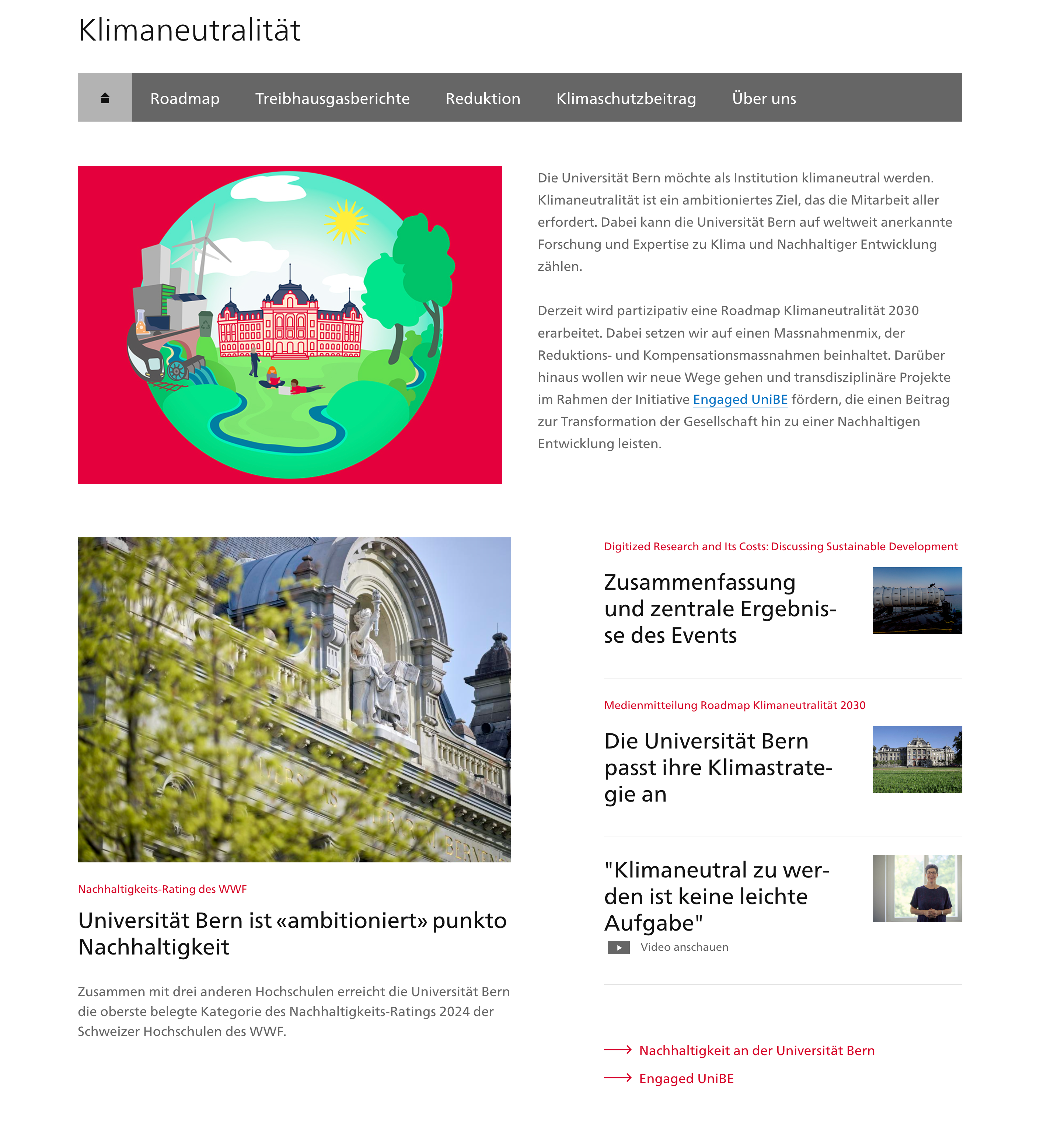Beispiel einer Microsite