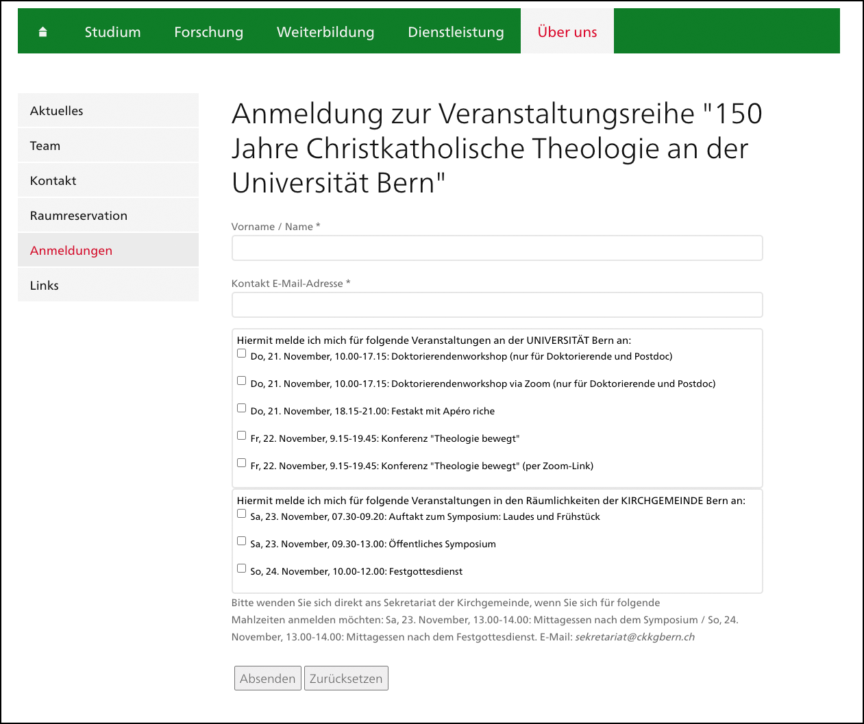 Beispiel Formular