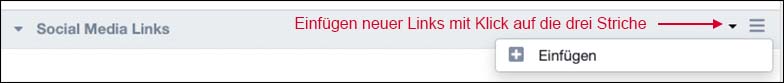 Socialmedia Accounts erfassen