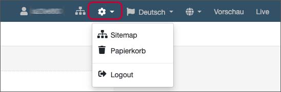 Sitemap einblenden