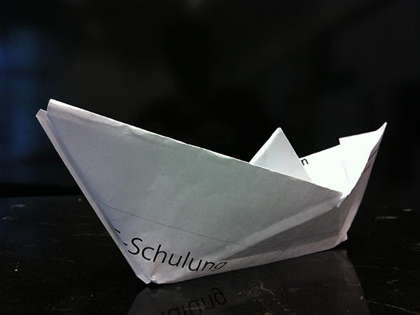 Papier-Schiff